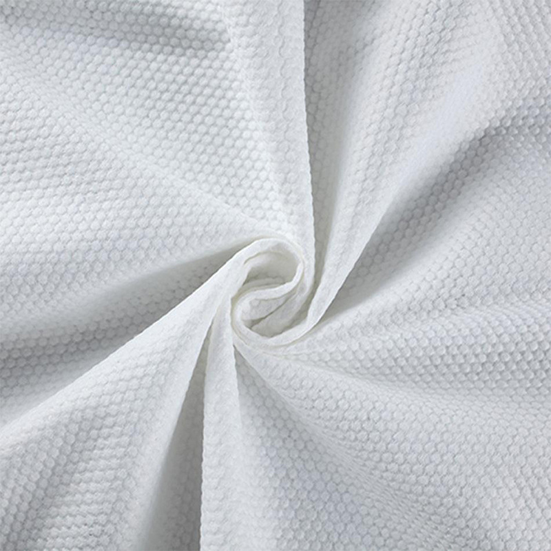 30gsm woodpulp bamboo embossed non woven roll polyester viscose white spunlace nonwoven fabric for wet wipes