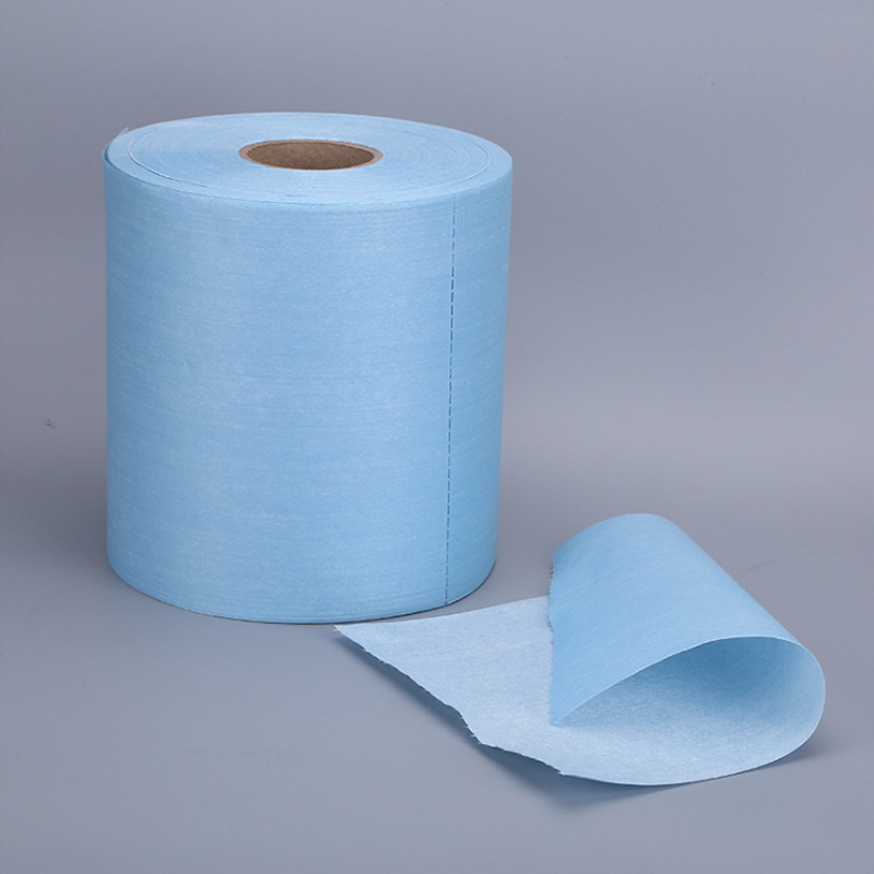 Machine disposable oil absorbing non woven industrial paper rolls big heavy duty cleaning wipes