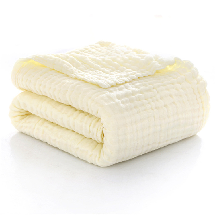 High Quality 100% Organic Cotton 6 Layers Muslin Gauze Baby Blanket