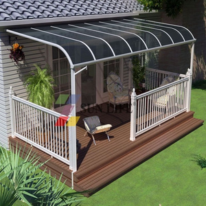 Terrace overkapping Deck awning garden yard High grade aluminium patio rain proof awning balcony canopy outside canopy