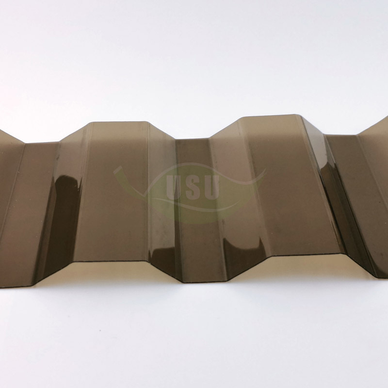 USU polycarbonate corrugated roof sheet/top quality pc roofing sheet