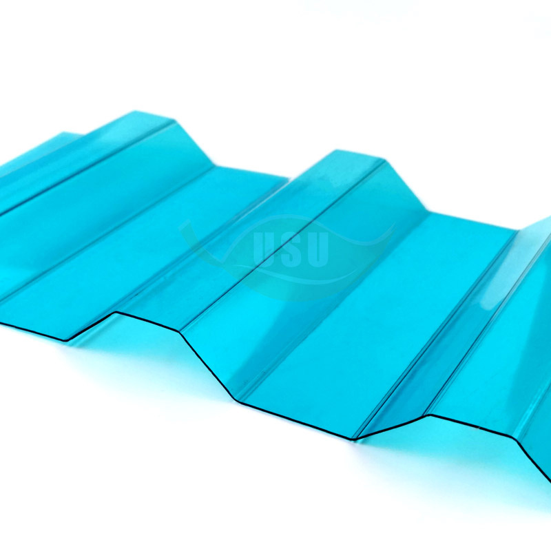 USU polycarbonate corrugated roof sheet/top quality pc roofing sheet