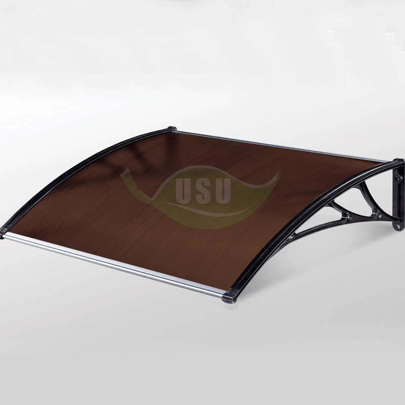 Outdoor Polycarbonate Rain  Awning for Window Garden Rain Shelter Ready to Ship Stainless Steel Sun Shades Canopy