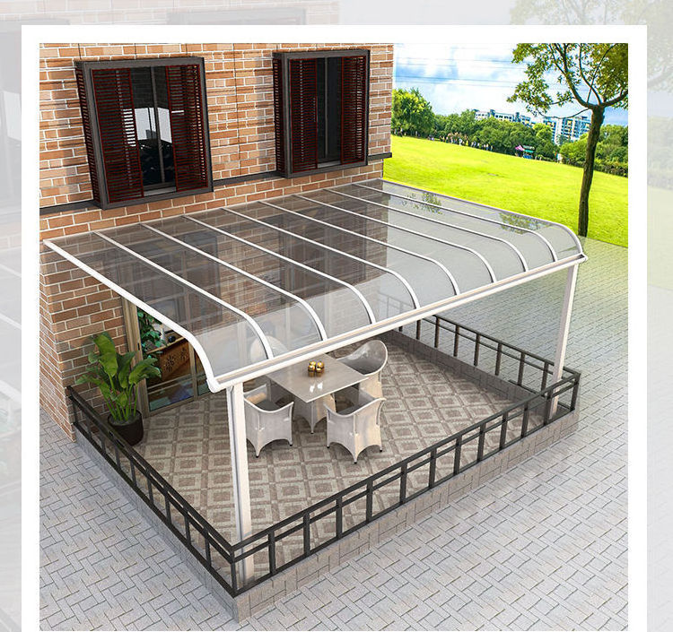 Waterproof Polycarbonate Patio Cover  Aluminum Balcony Canopy terrace roofing