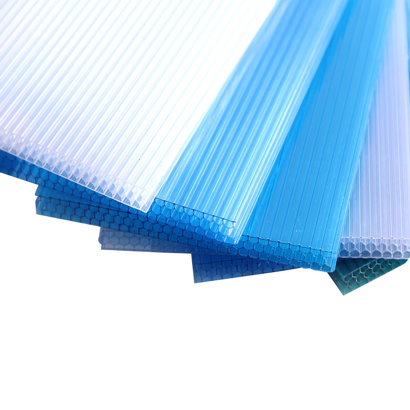 10 year warranty uv coated polycarbonate pc twin-wall hollow sheet