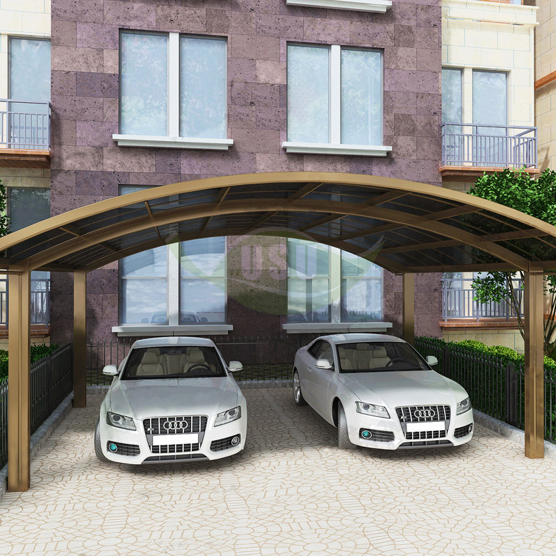 New Style modern design polycarbonate roof aluminum carport / garage / car parking shelter