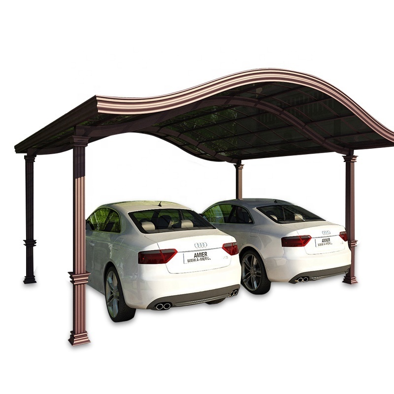 car parking Simple and robust aluminium carports with polycarbonate sheet flat roof