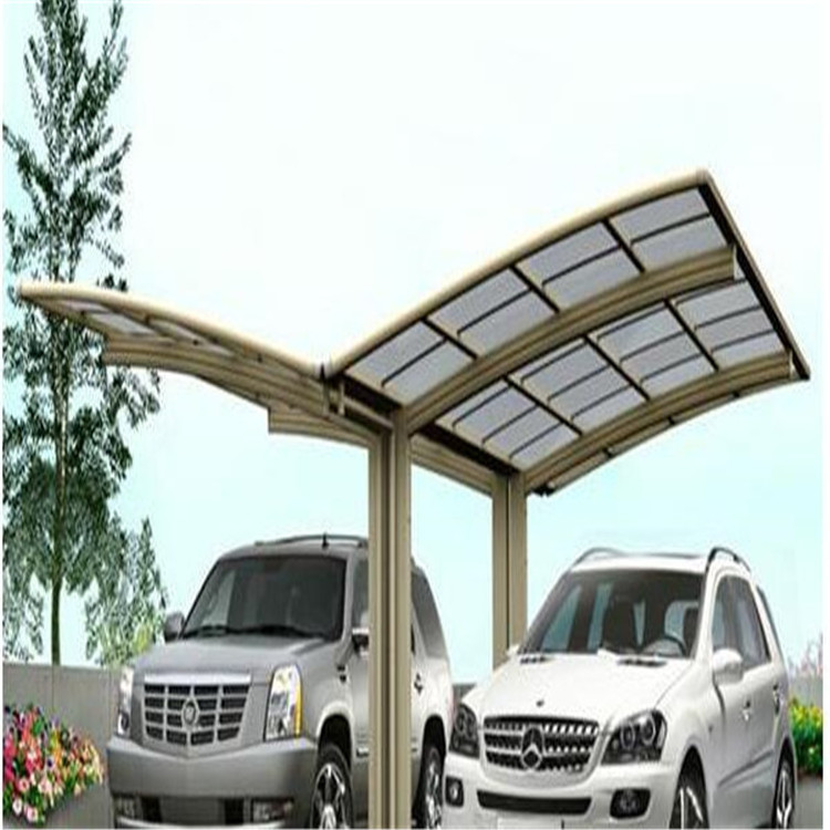 factory direct wholesale metal frame polycarbonate roof carport /garage/car paring shed