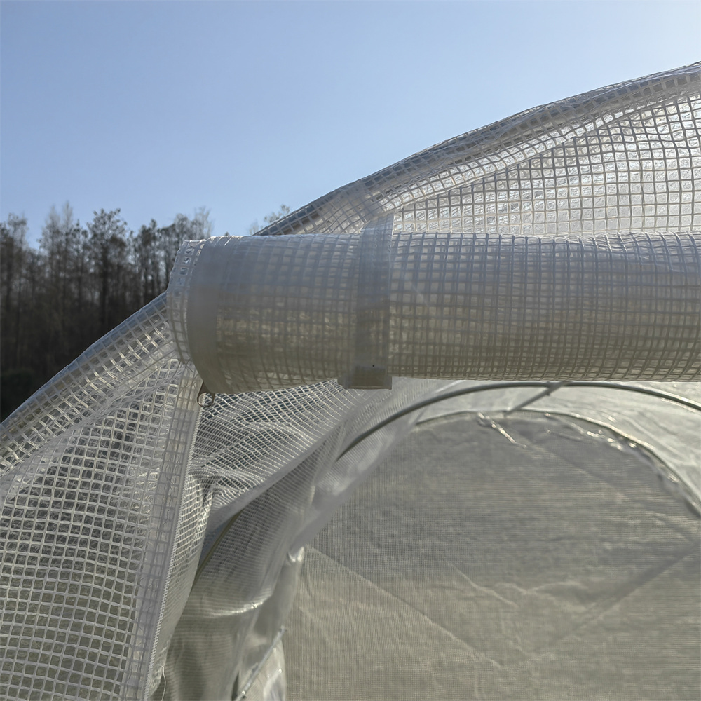 UV resistant small size mushroom tunnel walk in greenhouse plastic film