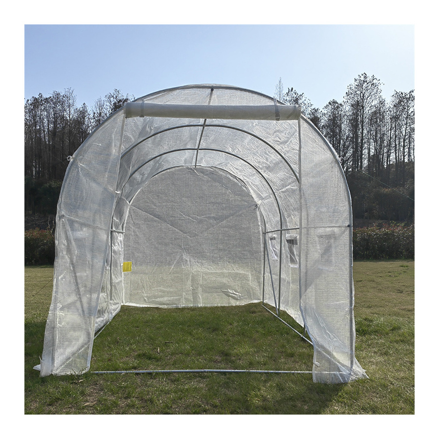 UV resistant small size mushroom tunnel walk in greenhouse plastic film