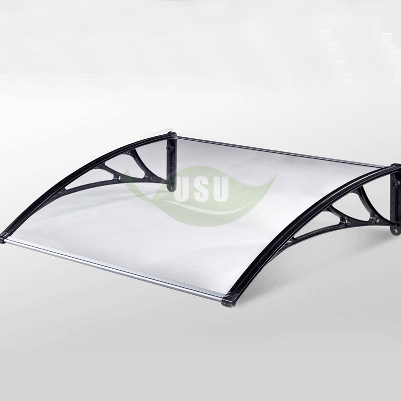 Outdoor Polycarbonate Rain  Awning for Window Garden Rain Shelter Ready to Ship Stainless Steel Sun Shades Canopy