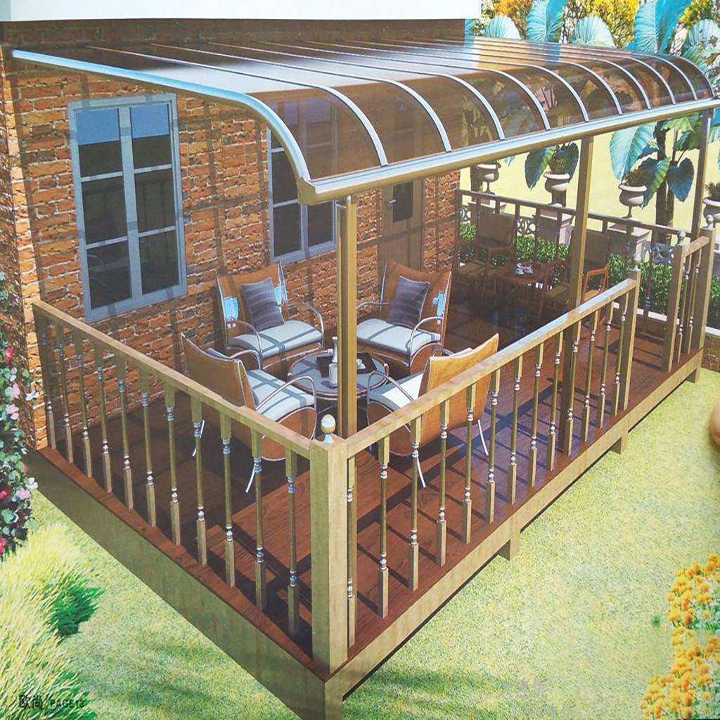 Terrace overkapping Deck awning garden yard High grade aluminium patio rain proof awning balcony canopy outside canopy