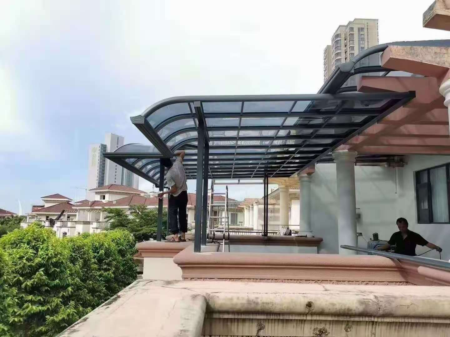 USU Awnings Patio Terrace Rain Proof Awning Balcony Canopy Outside Canopy