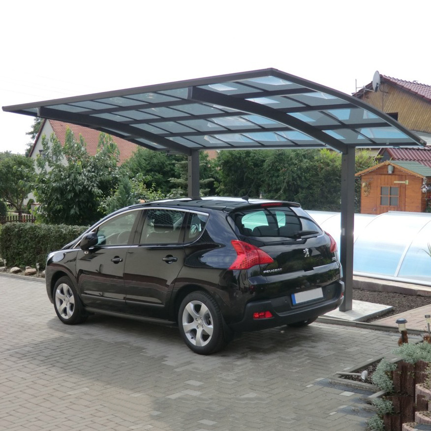 Outdoor garden aluminium metal 2 car canopy shelter easy carport