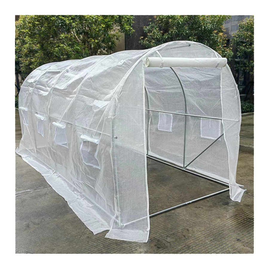 UV resistant small size mushroom tunnel walk in greenhouse plastic film