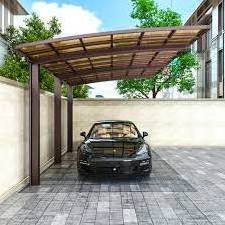 3x5.5m waterproof polycarbonate roofing aluminum alloy carport free standing portable car shelter canopies