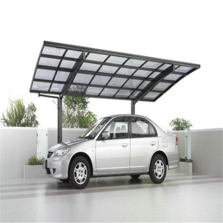 Outdoor sun shade polycarbonate carports cantilever metal frame car port garage canopy