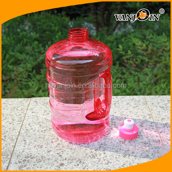 Red Empty Sport Cold Water 2 litre Plastic Bottle with Side Handle, Plastic water Jug