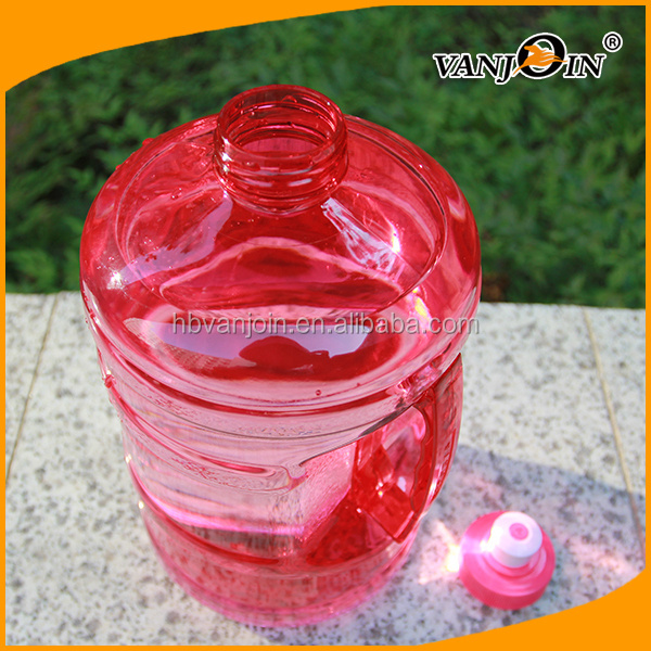 Red Empty Sport Cold Water 2 litre Plastic Bottle with Side Handle, Plastic water Jug