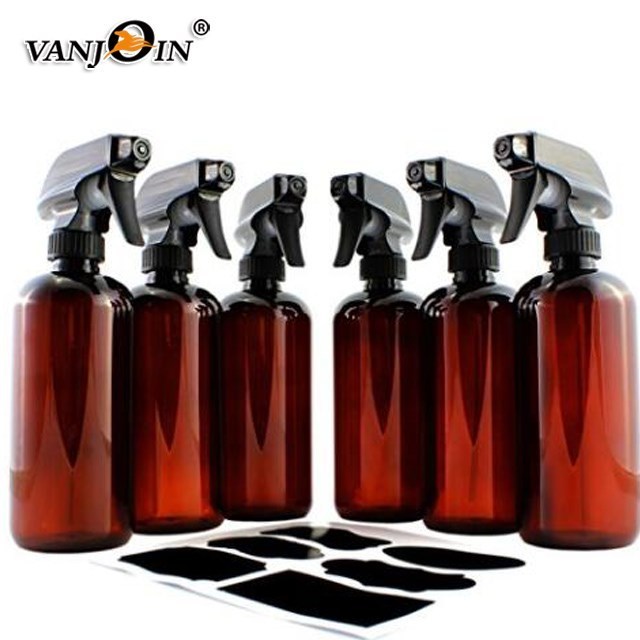 500ml pet plastic flat shoulder round car care sprayer bottles 16 oz pcr recycled material chemical cleaning Bottles