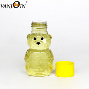 350g plastic bee honey jar empty plastic honey packing teddy bear shape bottle