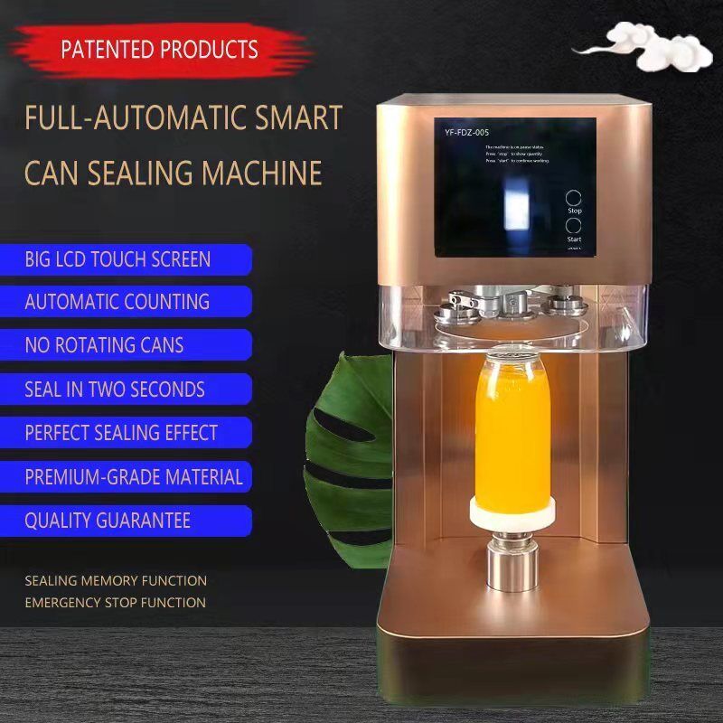 New Product Automatic Non-rotating Can Sealer Soda Tin Can Seamer Automatic Bubble Tea Can Sealing Machine