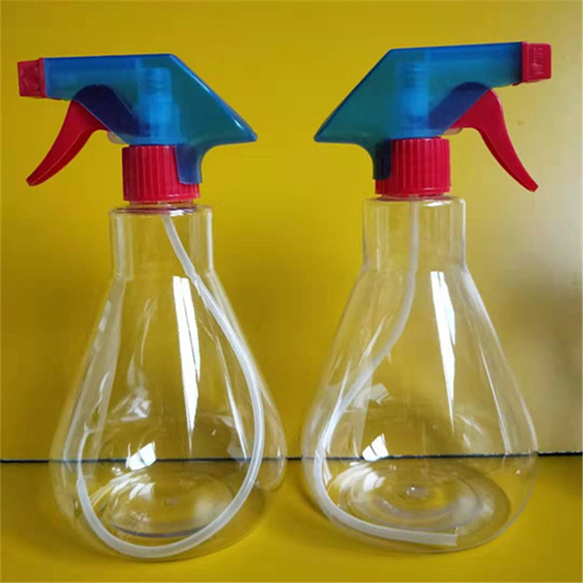 400ml 500ml Clear Heavy Duty Chemical Resistant Cleaning Water Spray Bottle with Sprayer