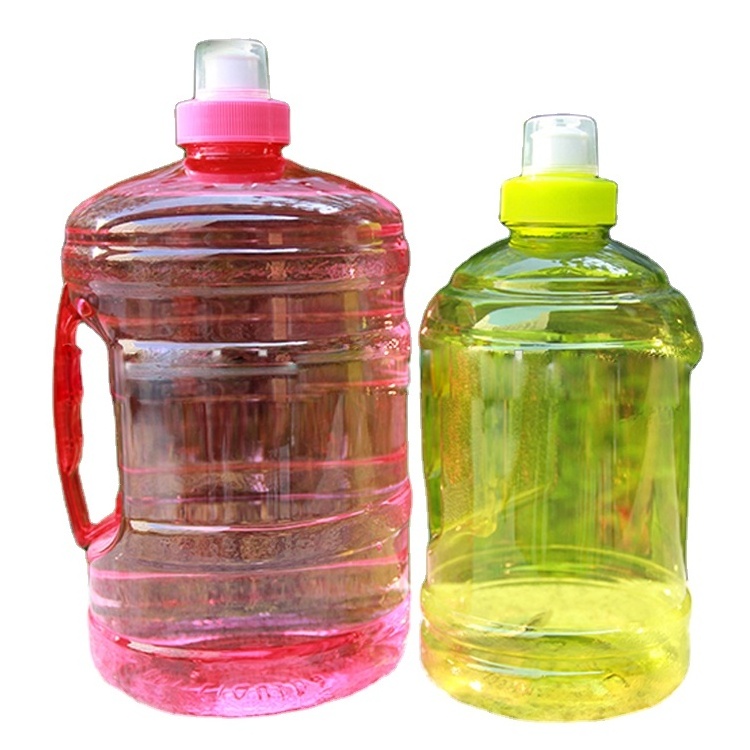 Red Empty Sport Cold Water 2 litre Plastic Bottle with Side Handle, Plastic water Jug