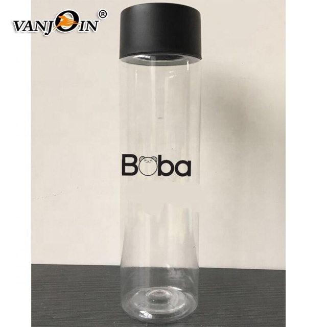 500ml 550ml Virgin Pet Plastic Food Grade Clear Cylinder Voss Juice Water Bottles