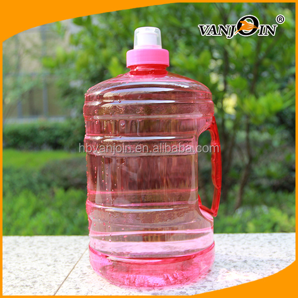 Red Empty Sport Cold Water 2 litre Plastic Bottle with Side Handle, Plastic water Jug