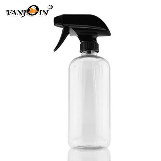 500ml pet plastic flat shoulder round car care sprayer bottles 16 oz pcr recycled material chemical cleaning Bottles