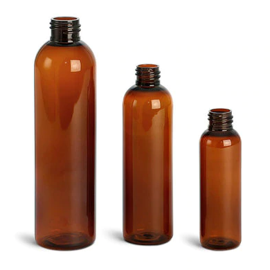 2oz 4oz 8 oz 16 oz Matte Black Empty Bottles or PET Plastic Cosmo Bullet Bottle for hair Oils