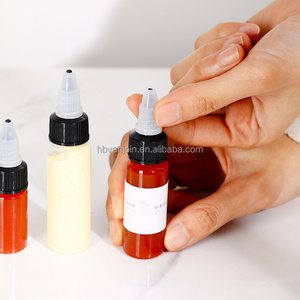 Small Portable PET Chilli Sauce Bottle Water Plastic Empty Hair Oil Dye Squeeze Wholesale Applicator Packaging Sauce Bottle