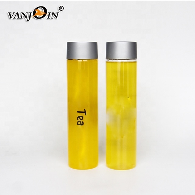 500ml 550ml Virgin Pet Plastic Food Grade Clear Cylinder Voss Juice Water Bottles