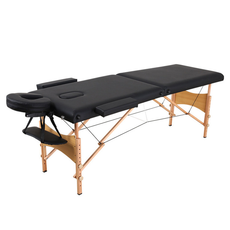 Professional Salon Spa Furniture Wooden Folding  Beauty Massage Table folding wooden massage bed