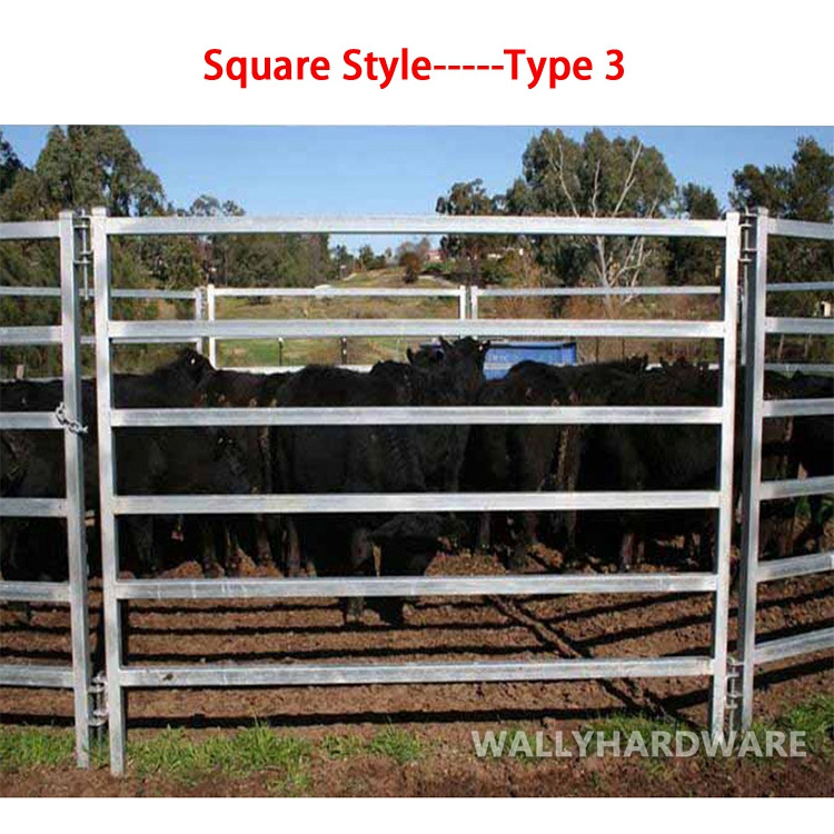 cheap Anping 6 bars portable cattle yard panel fence / horse corral panel / used livestock panel(Factory)