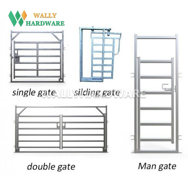 cheap Anping 6 bars portable cattle yard panel fence / horse corral panel / used livestock panel(Factory)