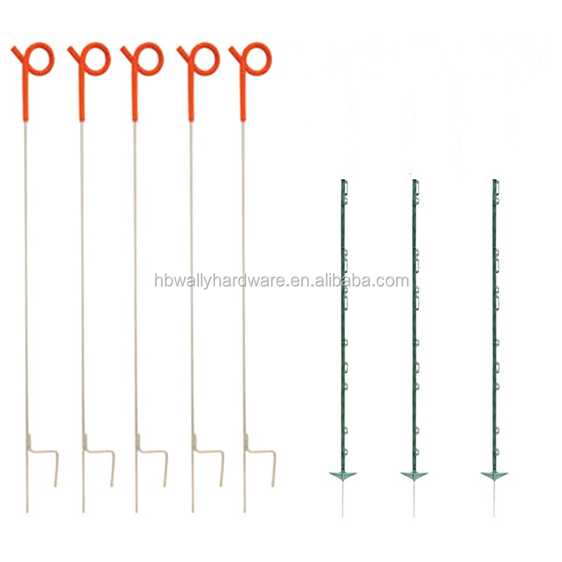 Factory Wholesale high quality Sep in Poly Pvc Stake Fencing Steel Pigtail Post