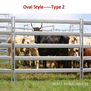 cheap Anping 6 bars portable cattle yard panel fence / horse corral panel / used livestock panel(Factory)