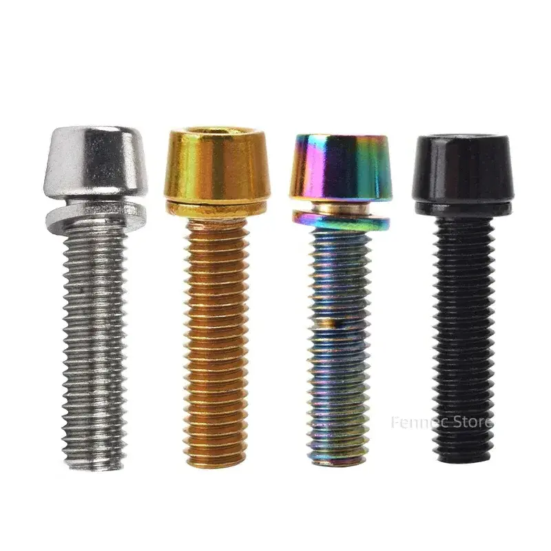 Grade 5 Titanium Fasteners Motorcycle Hexagon Socket Bolts M5 M6 M8 M10 Coloured GR5 Bolts Screw Factory Supplier