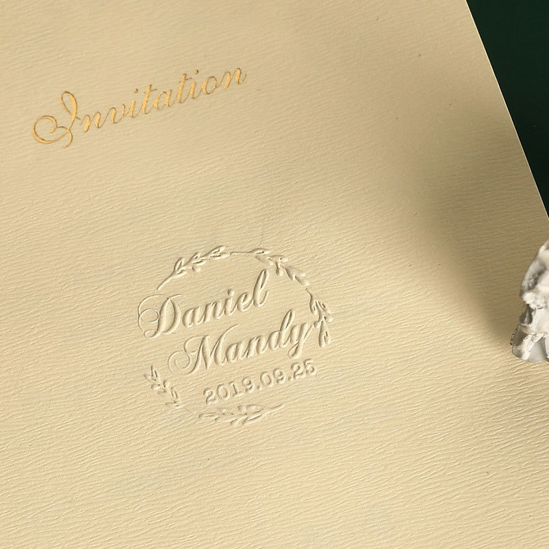 Custom Wedding Embosser Personalized Embossing Seal Customization for Letter Head Wedding Envelope Graduation Decora