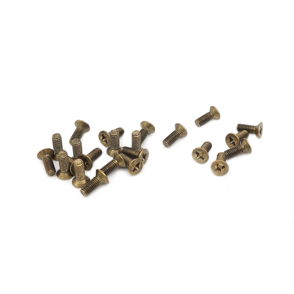 Copper Cross Flat Head Screws Brass Countersunk Cross Slot Machine Screws Pure Copper Flat Head Screws Wholesale