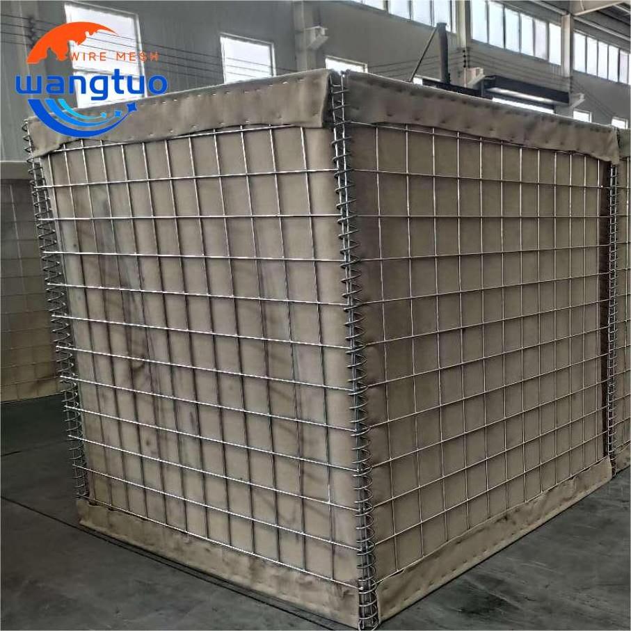 High Quality Galvanized Welded Gabion Iron Wire Mesh Defensive Barrier Bastion Explosionproof Wall