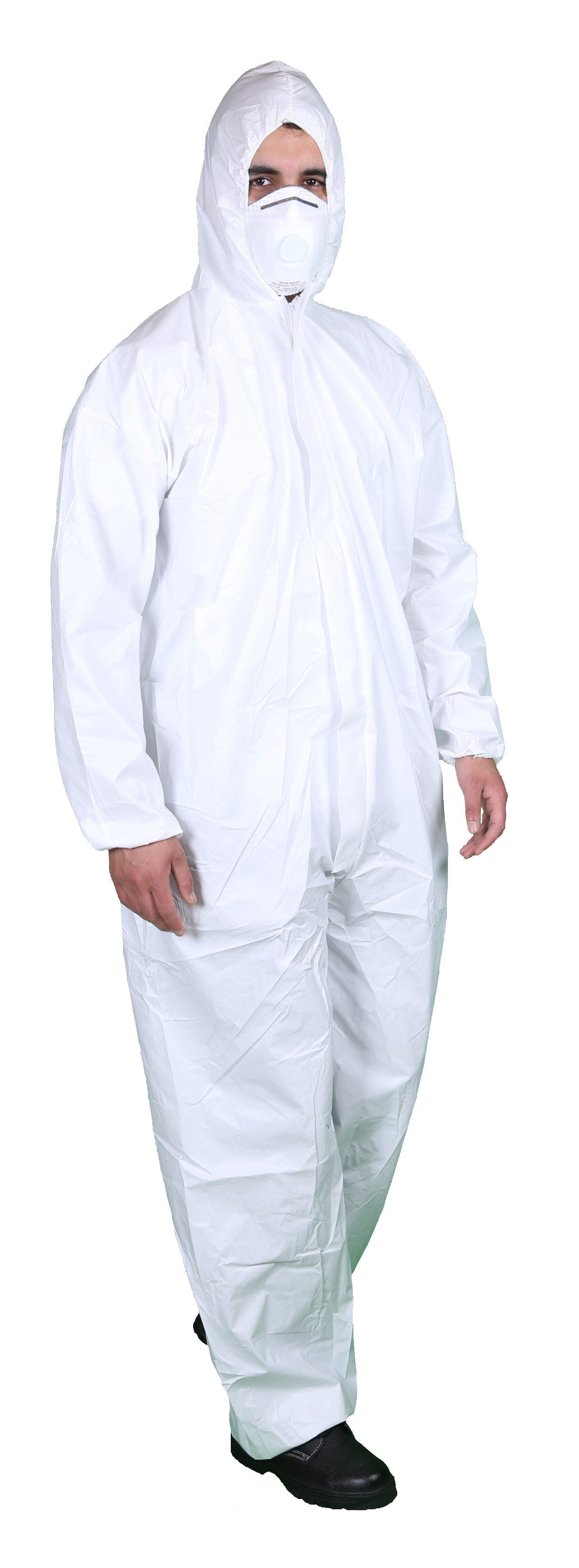 OEM Manufacturer  Disposable PP Boiler Suit with hood One-piece Lightweight Anti Dust Coverall Cleanroom Unisex Woring Clothes