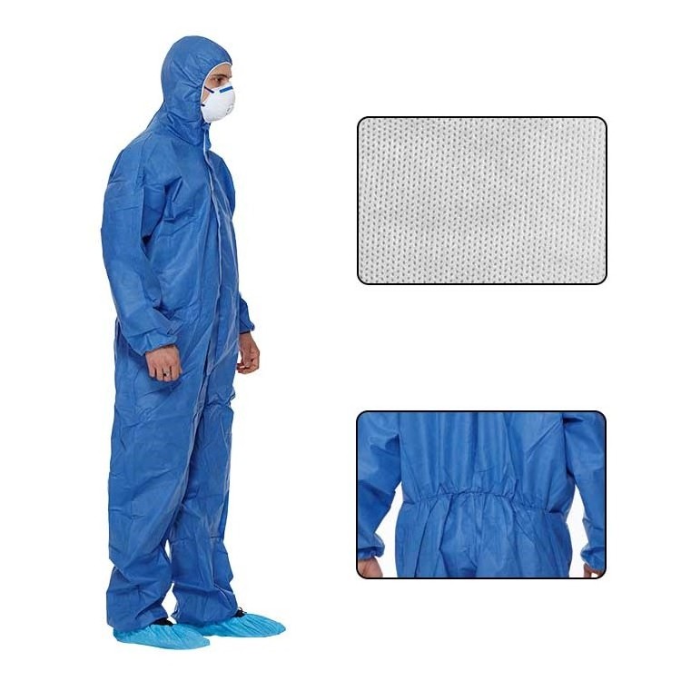 disposable TYPE 56 SMS coverall flame retardant FR suit welder garment CE certified