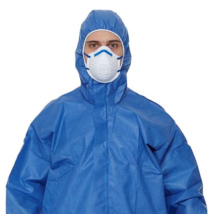 disposable TYPE 56 SMS coverall flame retardant FR suit welder garment CE certified