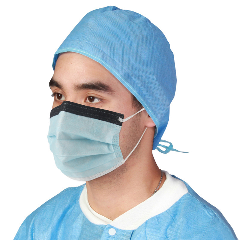 Disposable Three Layer Medical Face Mask with anti-fog foam strip ASTM LEVEL 3 Face Mask for glasses