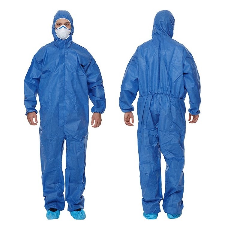 disposable TYPE 56 SMS coverall flame retardant FR suit welder garment CE certified