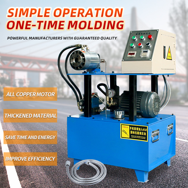 1 / 4 up to 4 Inch Hot Sale Hydraulic Hose Crimping Machine Rubber Pipe Crimp Machine Price Provided Service Machinery Overseas