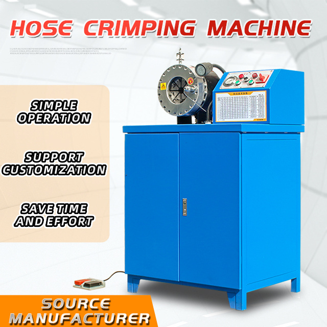 6-51mm Fully Automatic Hydraulic Hose Crimping Machine Crimper Machine With 10 Sets of Dies